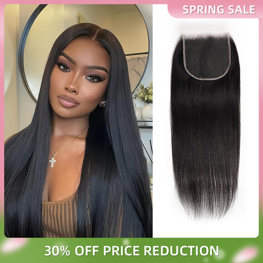 5x5 HD Lace Closure Straight Transparent HD Lace Closure 12A Brazilian Virgin Human Hair
