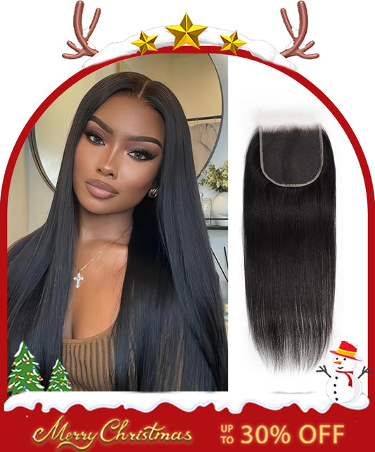 100% Human Hair 8-22inch 5x5 HD Lace Closure Straight