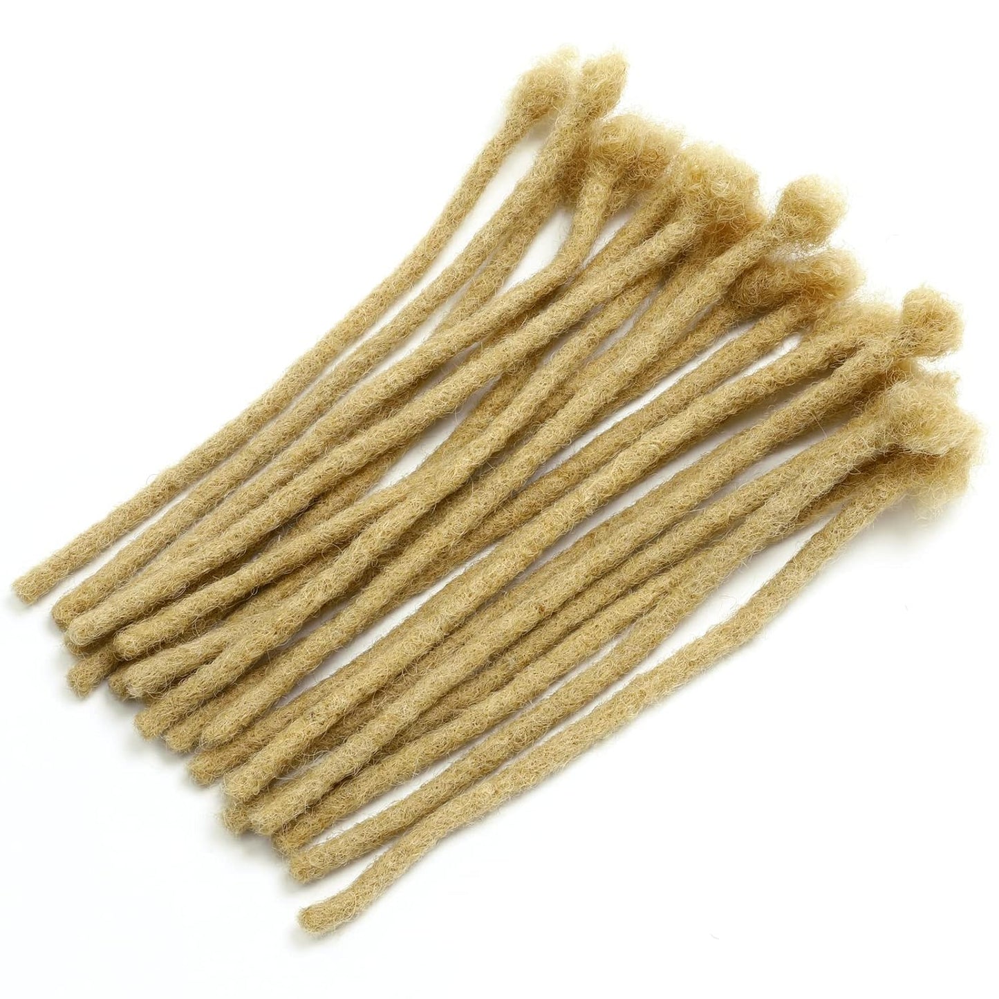 4-12 Inch 0.2-0.8cm 613 Dreadlock Extensions  100% Human hair 30locs