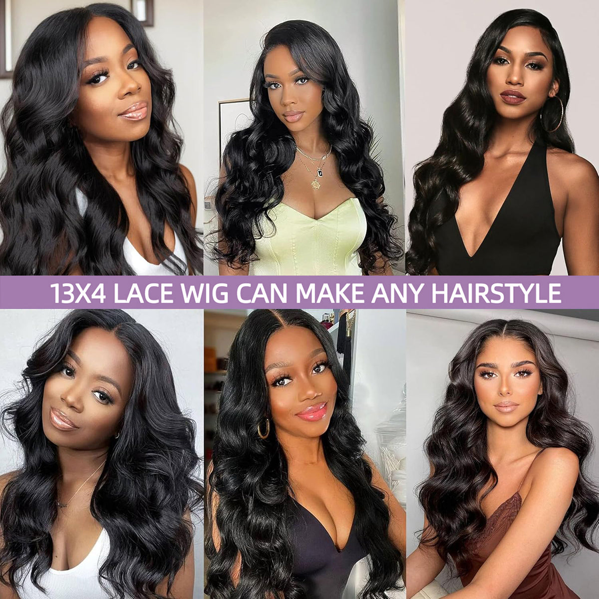 13x4 HD Front Lace Wig 26 inch Body Wave wig 100% Human Hair Wig 200% Density