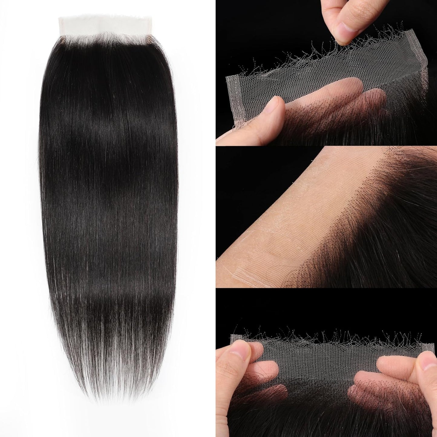 5x5 SKINLIKE HD Lace Closure Straight Human Hair 12-20 inch