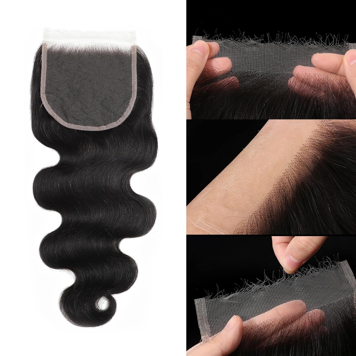 12-20inch 5x5 Real HD Lace Closure Body Wave Human Hair
