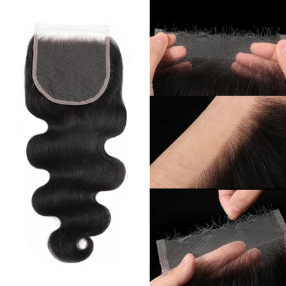 12-20inch 5x5 Real HD Lace Closure Body Wave Human Hair
