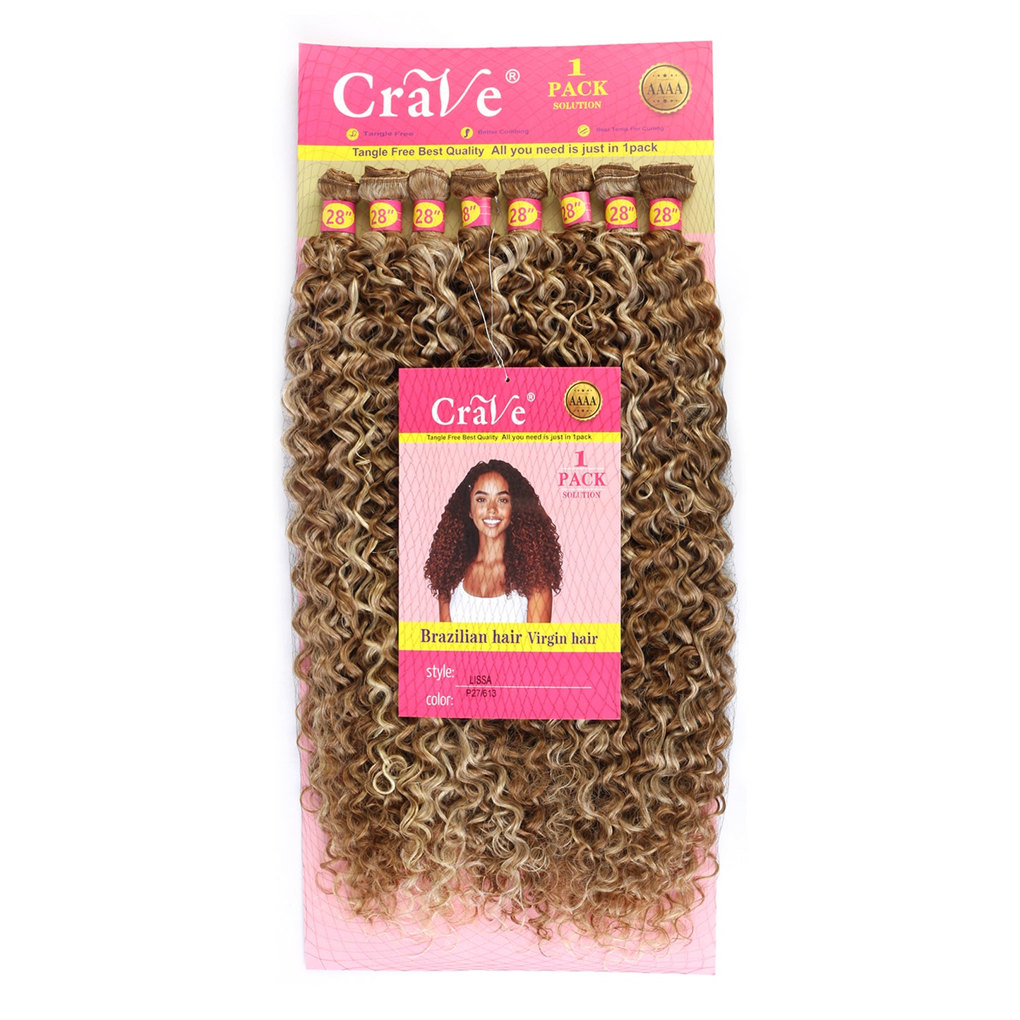 LISSA Synthetic Hair Set 8 pieces / 28inch