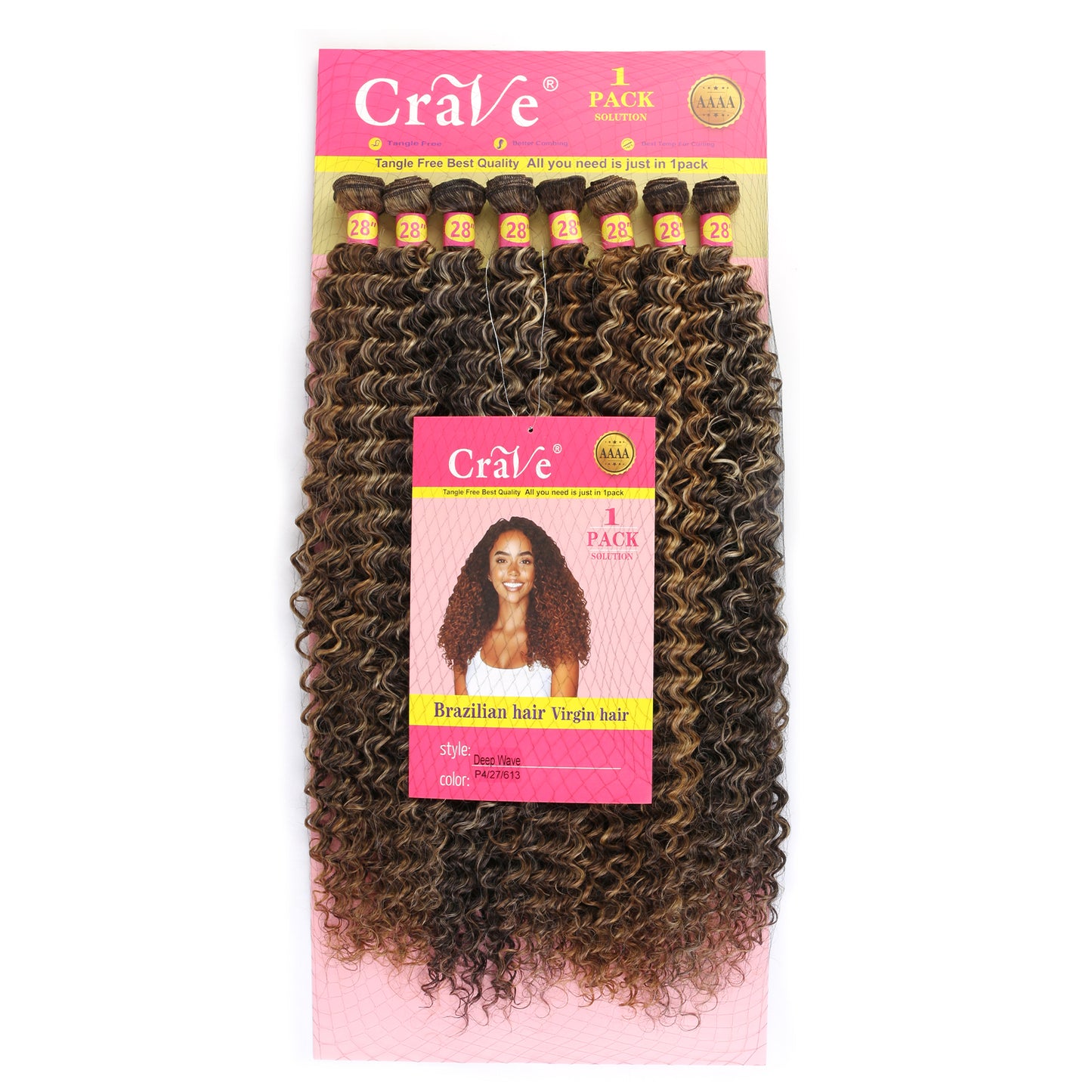 Deep Wave Synthetic Hair Set 8 pieces / 28inch