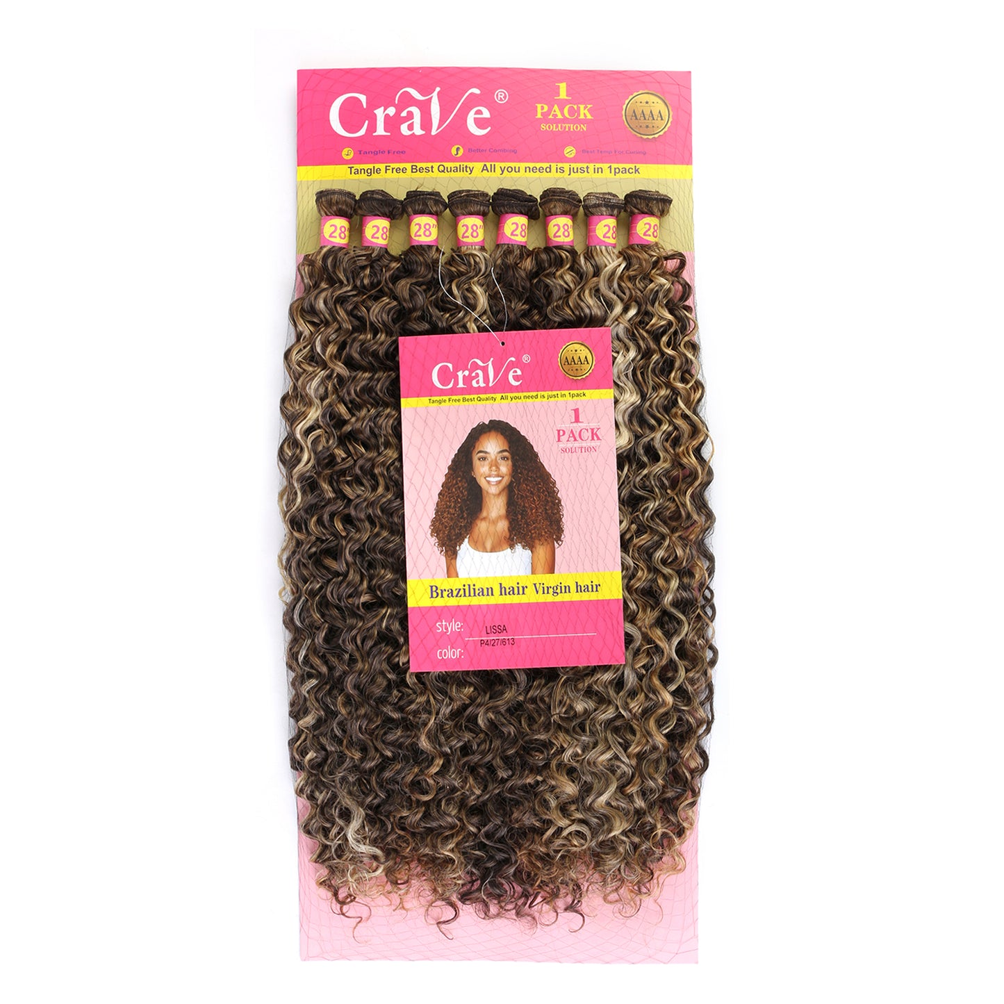 LISSA Synthetic Hair Set 8 pieces / 28inch