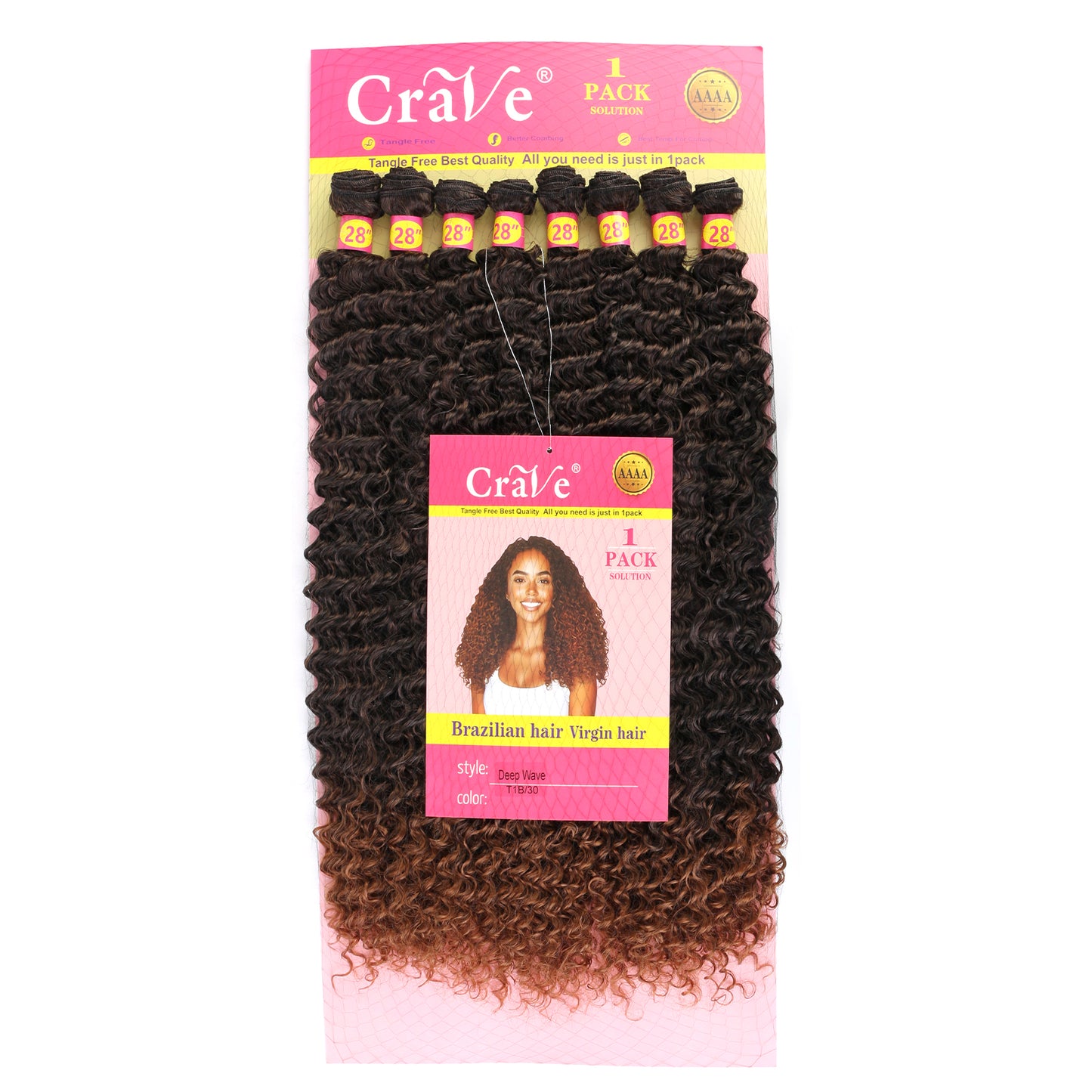 Deep Wave Synthetic Hair Set 8 pieces / 28inch