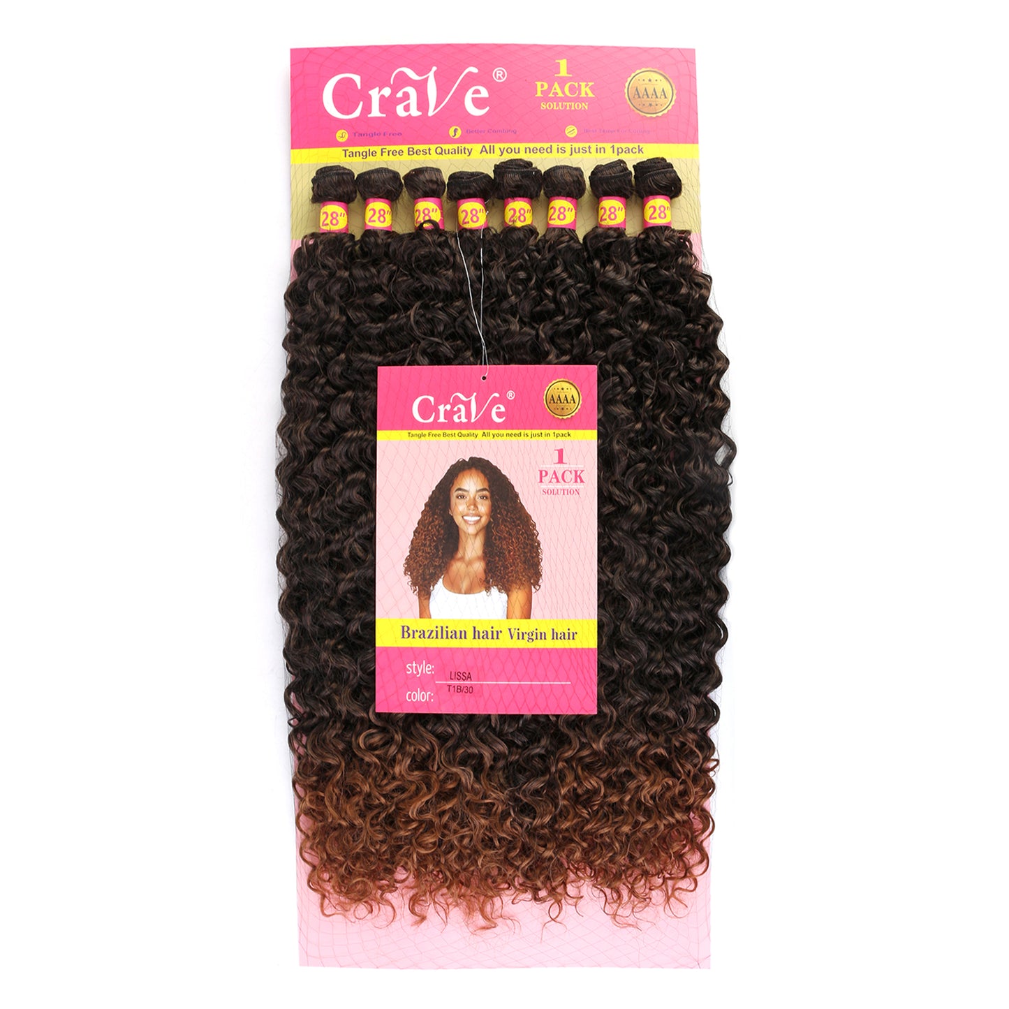 LISSA Synthetic Hair Set 8 pieces / 28inch
