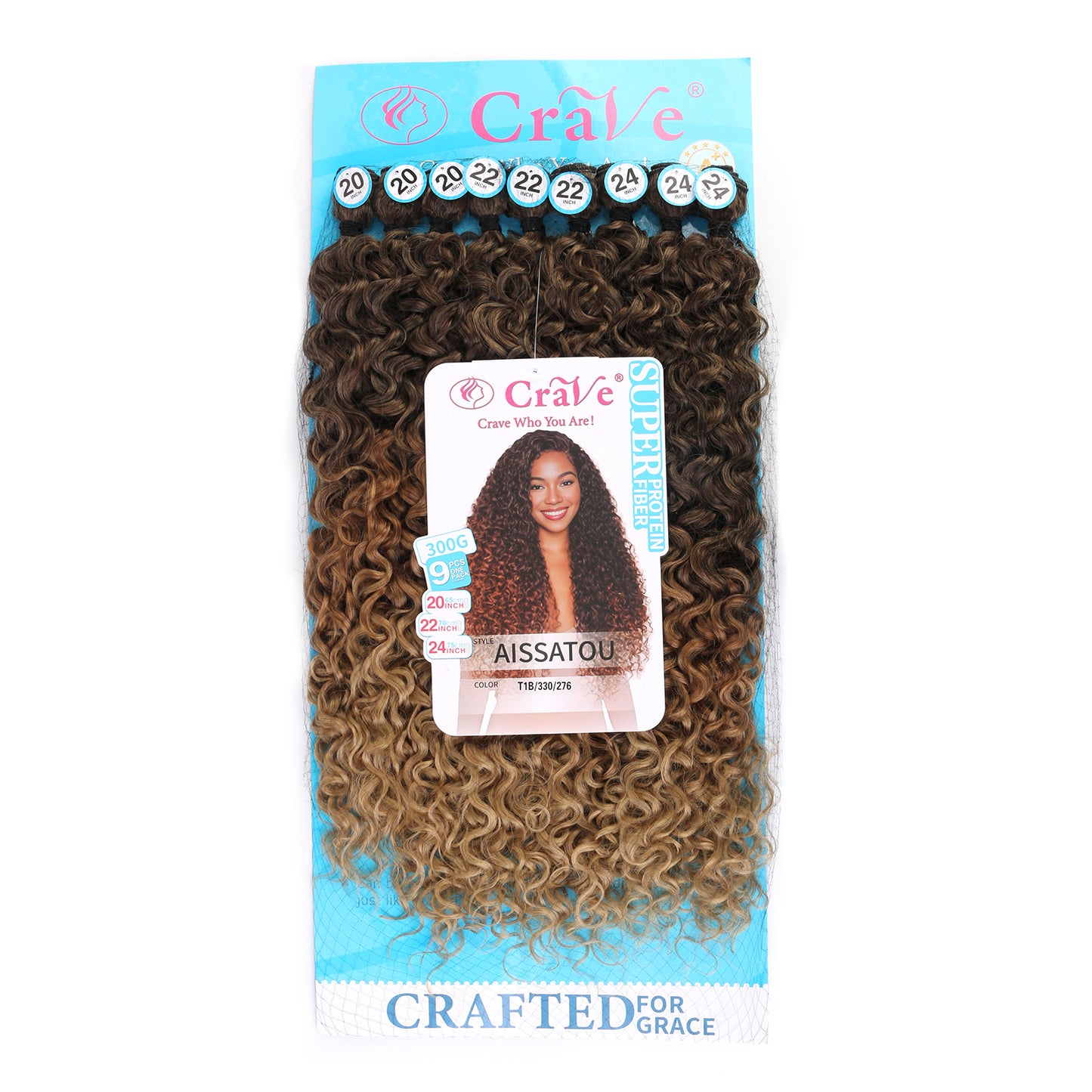 AISSATOU Synthetic Hair Set 9 pieces / 20-22-24inch