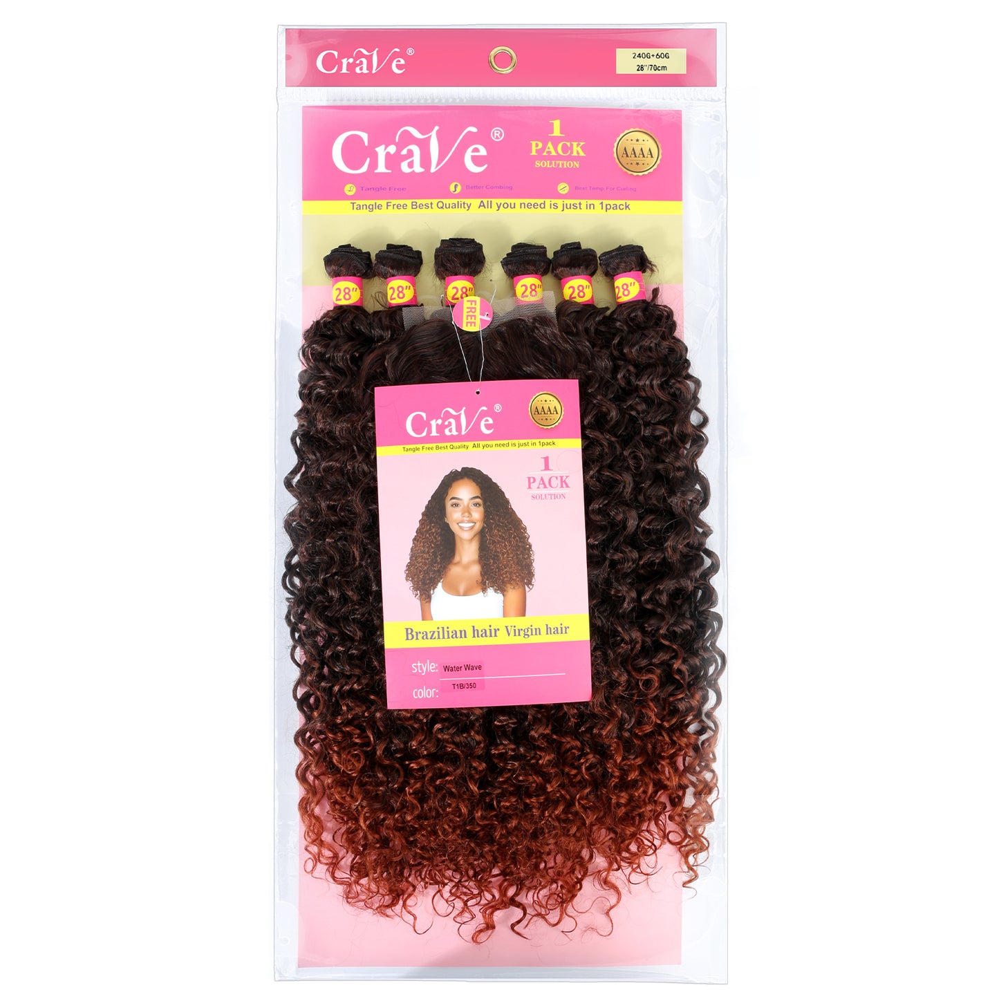 Water wave Synthetic Hair Set 6+1 pieces / 28inch