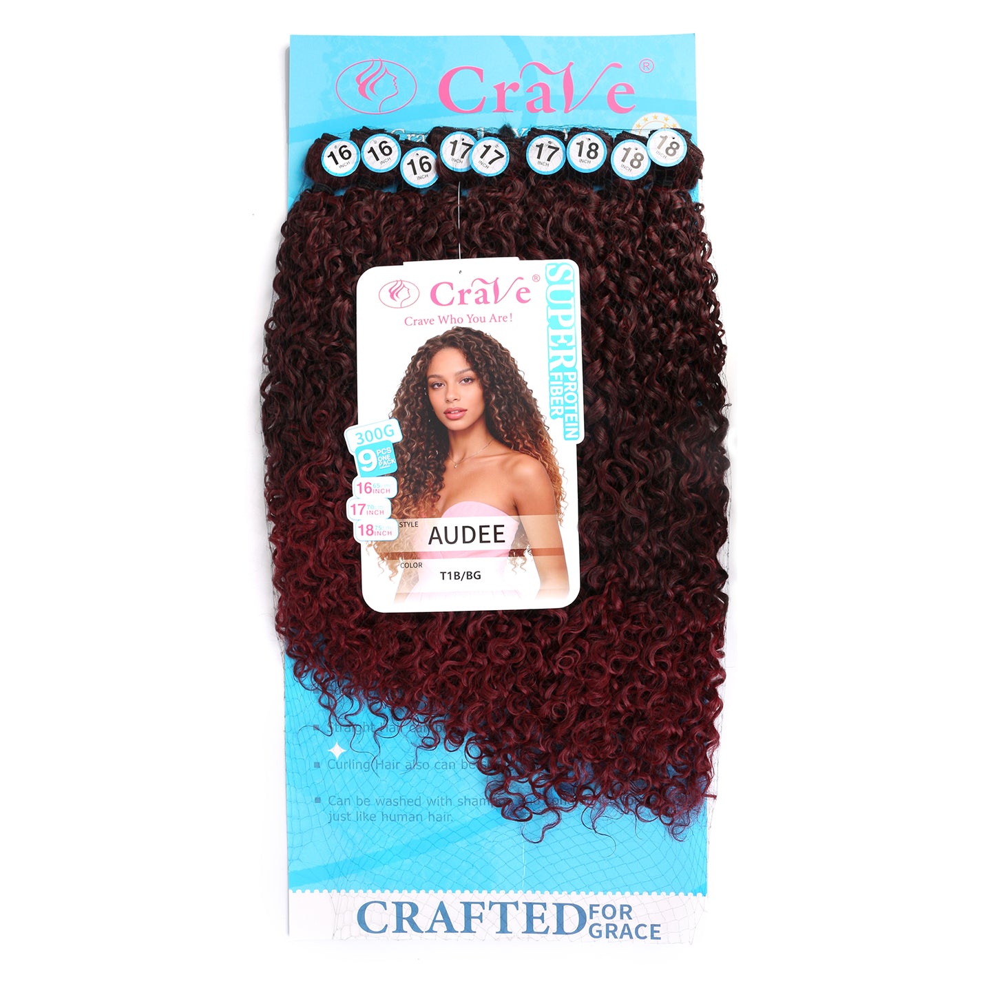 AUDEE Synthetic Hair Set 9 pieces / 16-17-18inch