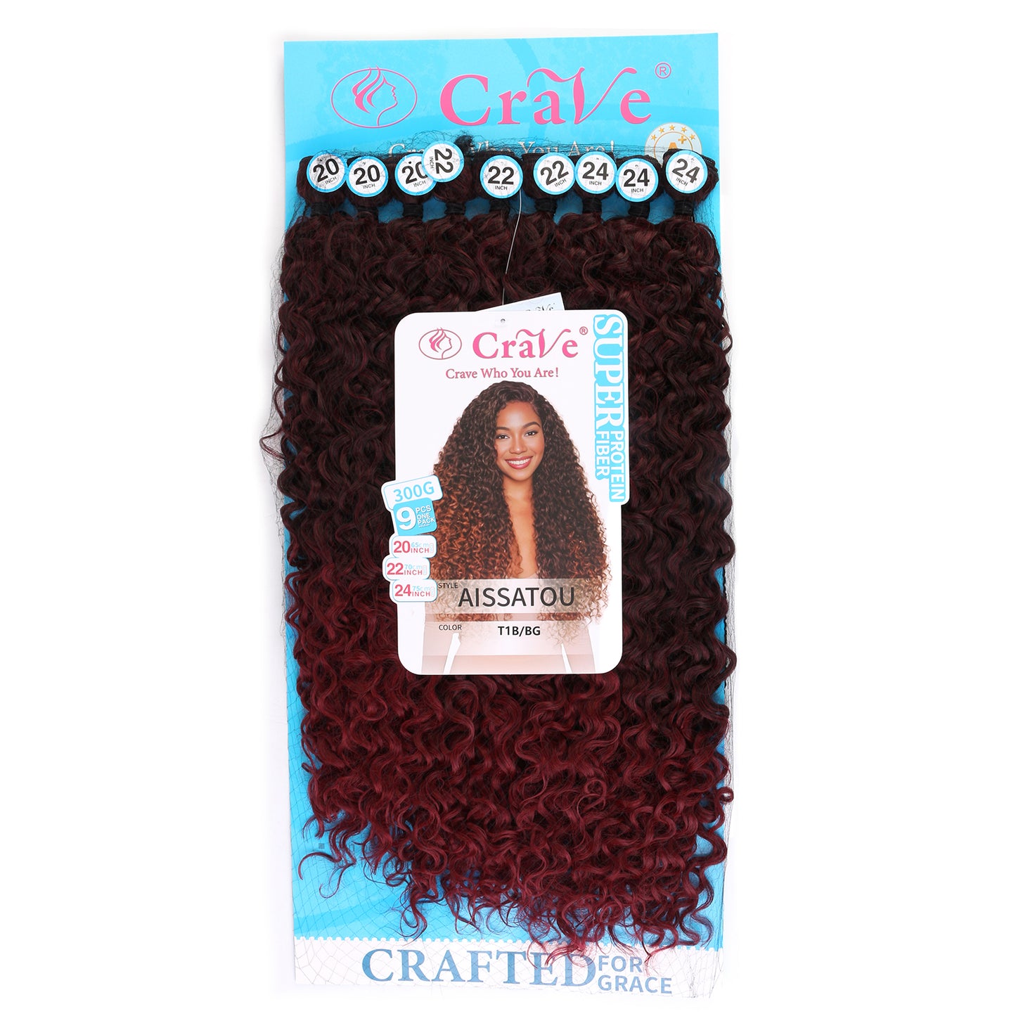 AISSATOU Synthetic Hair Set 9 pieces / 20-22-24inch