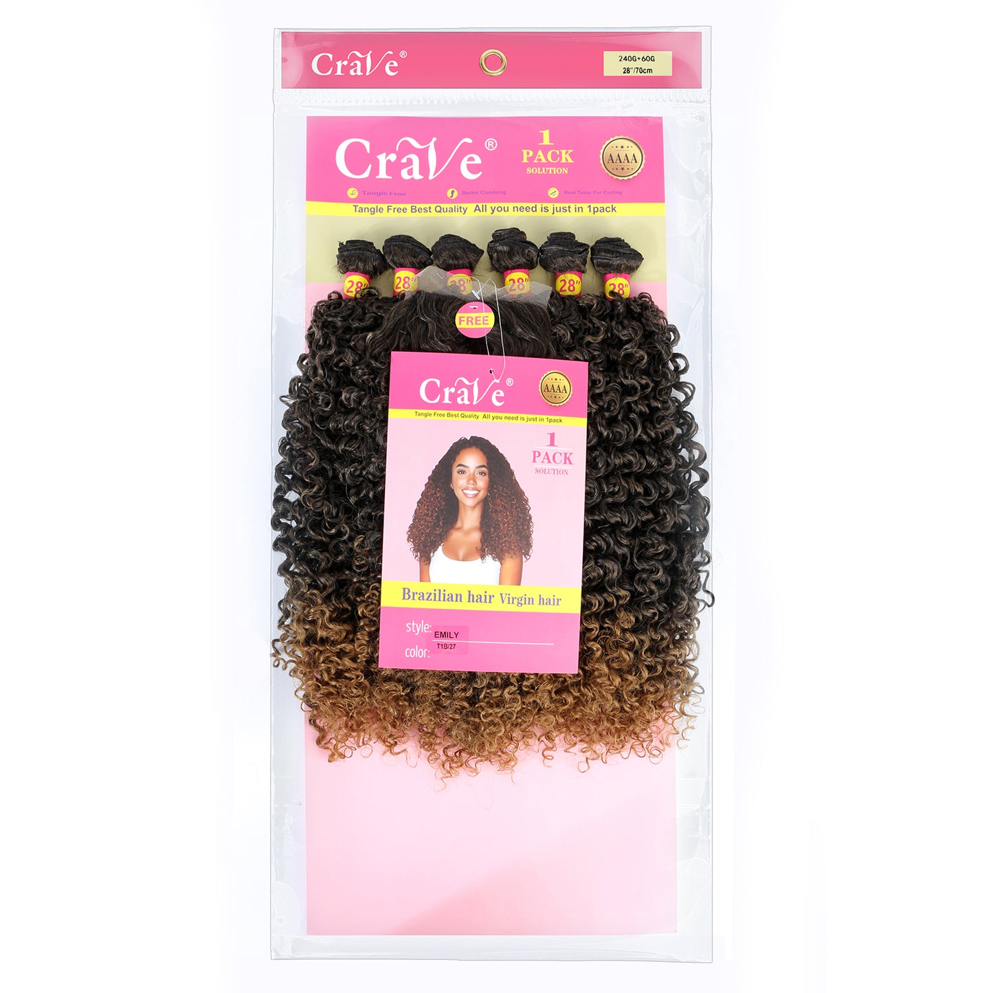 EMILY Synthetic Hair Set 6+1 pieces / 8 pieces