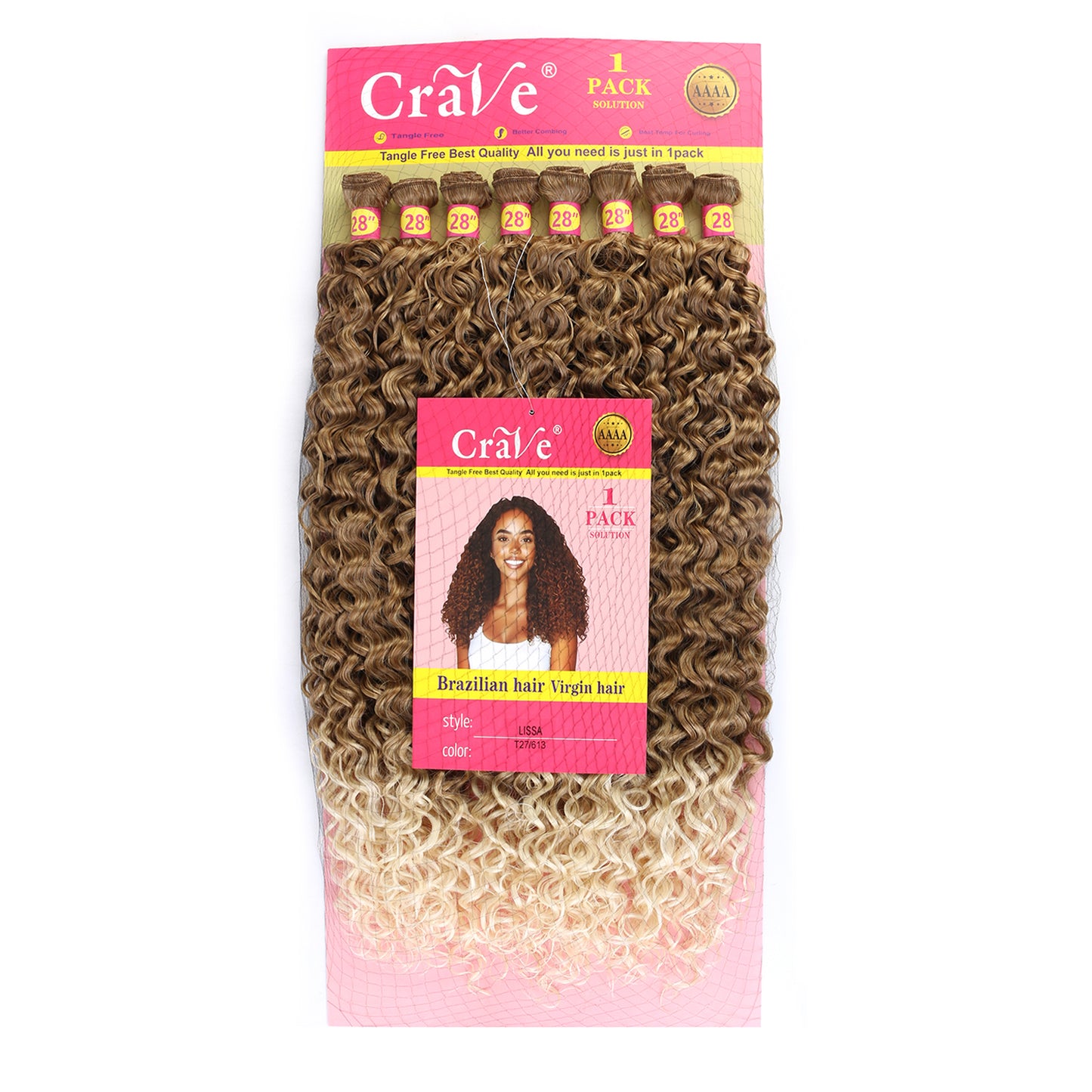 LISSA Synthetic Hair Set 8 pieces / 28inch