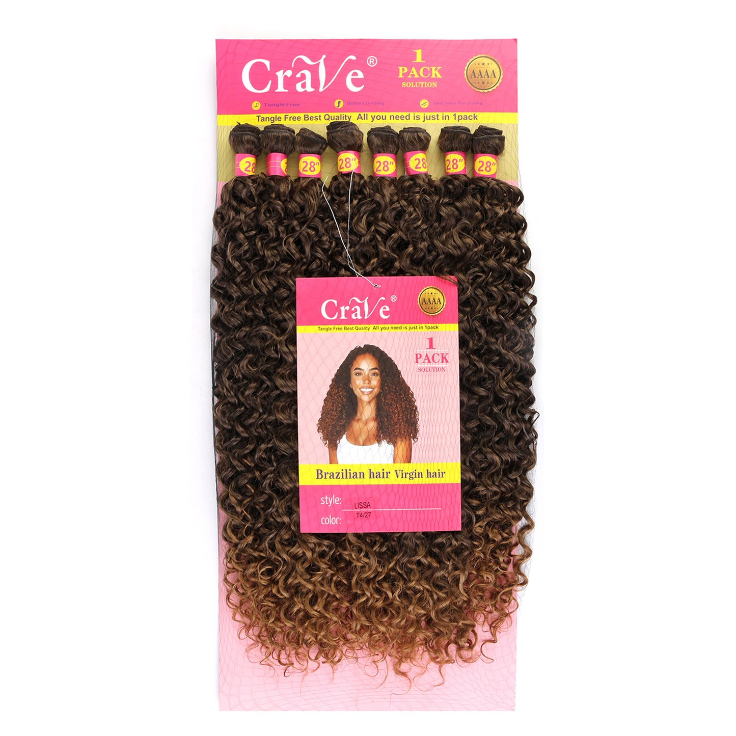 LISSA Synthetic Hair Set 8 pieces / 28inch