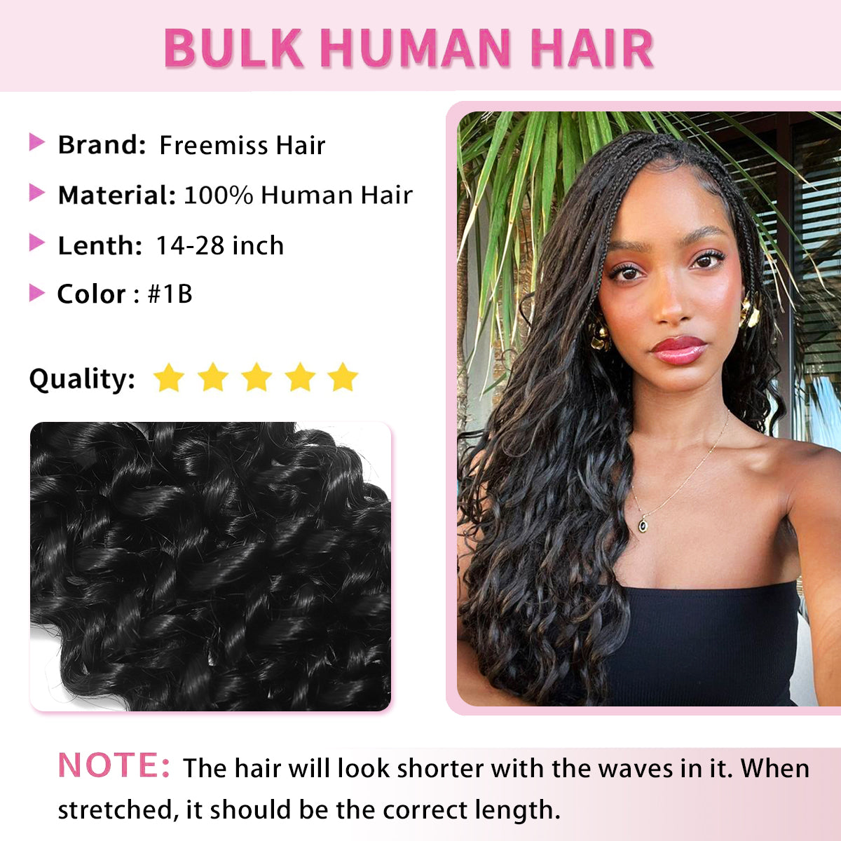 15A Grade 100% Human Hair Water Wave Hair Extensions  Natural Color